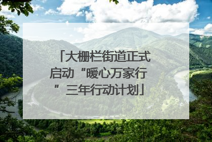 大栅栏街道正式启动“暖心万家行”三年行动计划
