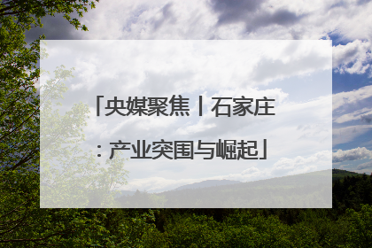 央媒聚焦丨石家庄：产业突围与崛起