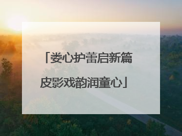 娄心护蕾启新篇 皮影戏韵润童心