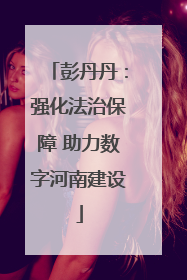 彭丹丹：强化法治保障 助力数字河南建设