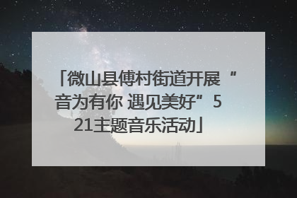 微山县傅村街道开展“音为有你 遇见美好”521主题音乐活动