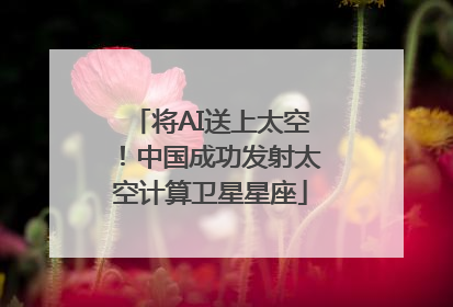 将AI送上太空！中国成功发射太空计算卫星星座