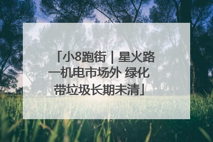 小8跑街｜星火路一机电市场外 绿化带垃圾长期未清