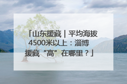 山东援藏｜平均海拔4500米以上：淄博援藏“高”在哪里？