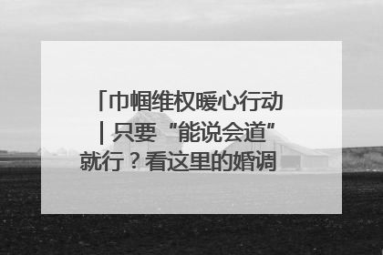 巾帼维权暖心行动｜只要“能说会道”就行？看这里的婚调员如何各显神通→