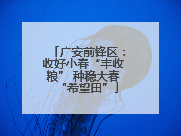 广安前锋区：收好小春“丰收粮” 种稳大春“希望田”