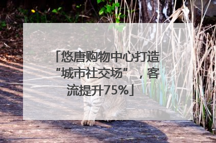 悠唐购物中心打造“城市社交场”，客流提升75%