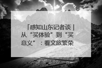 感知山东记者谈｜从“买体验”到“买意义”：看文旅繁荣背后的幸福新定义