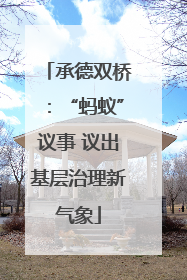 承德双桥：“蚂蚁”议事 议出基层治理新气象