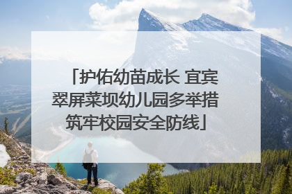 护佑幼苗成长 宜宾翠屏菜坝幼儿园多举措筑牢校园安全防线