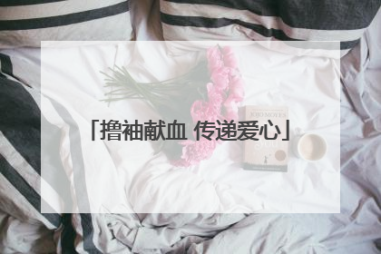 撸袖献血 传递爱心