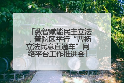 数智赋能民主立法，普陀区举行“曹杨立法民意直通车”网络平台工作推进会