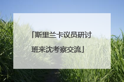 斯里兰卡议员研讨班来沈考察交流