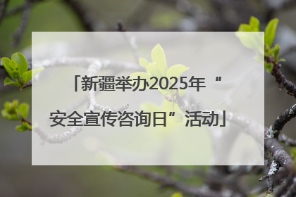 新疆举办2025年“安全宣传咨询日”活动