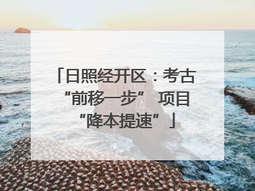 日照经开区：考古“前移一步” 项目“降本提速”