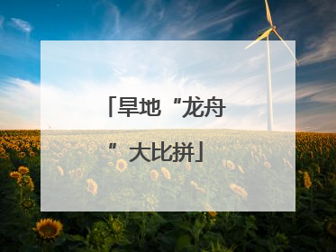 旱地“龙舟”大比拼