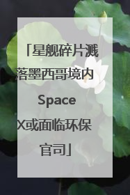 星舰碎片溅落墨西哥境内 SpaceX或面临环保官司
