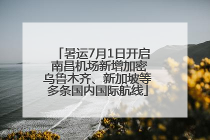 暑运7月1日开启 南昌机场新增加密乌鲁木齐、新加坡等多条国内国际航线