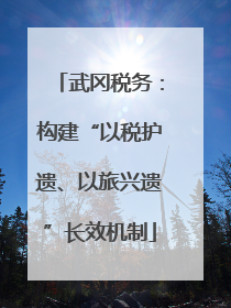 武冈税务：构建“以税护遗、以旅兴遗”长效机制