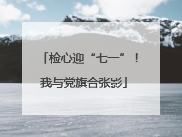 检心迎“七一”！我与党旗合张影