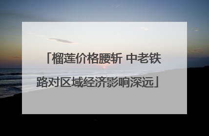 榴莲价格腰斩 中老铁路对区域经济影响深远