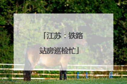 江苏：铁路站房巡检忙