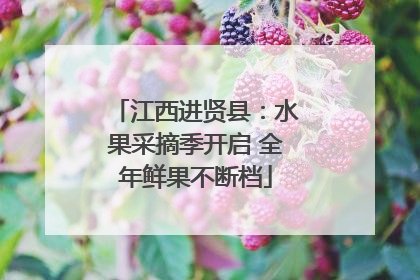 江西进贤县：水果采摘季开启 全年鲜果不断档