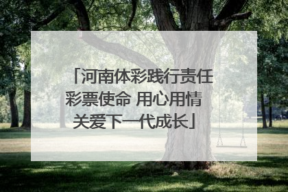 河南体彩践行责任彩票使命 用心用情关爱下一代成长