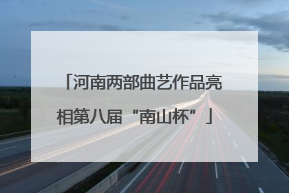 河南两部曲艺作品亮相第八届“南山杯”
