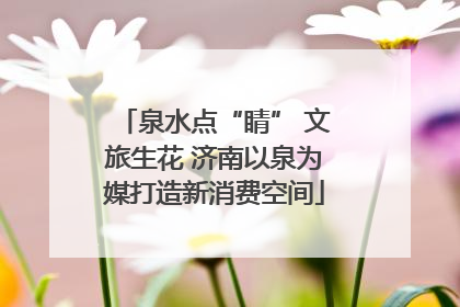 泉水点“睛” 文旅生花 济南以泉为媒打造新消费空间