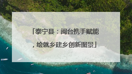 泰宁县：闽台携手赋能，绘就乡建乡创新图景