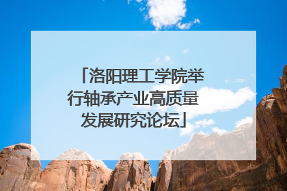 洛阳理工学院举行轴承产业高质量发展研究论坛