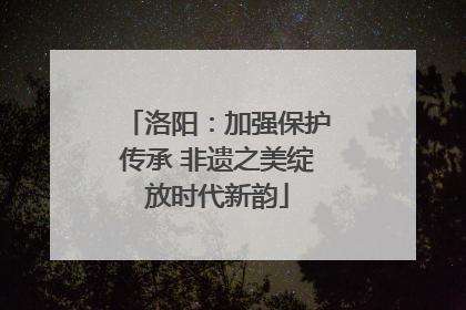 洛阳：加强保护传承 非遗之美绽放时代新韵