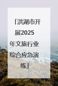 洪湖市开展2025年文旅行业综合应急演练