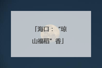 海口：“琼山福稻”香