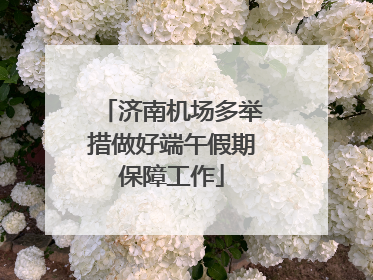 济南机场多举措做好端午假期保障工作