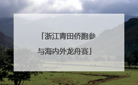 浙江青田侨胞参与海内外龙舟赛