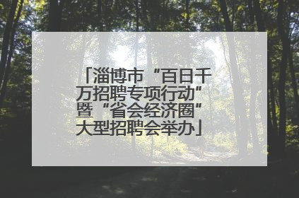 淄博市“百日千万招聘专项行动”暨“省会经济圈”大型招聘会举办