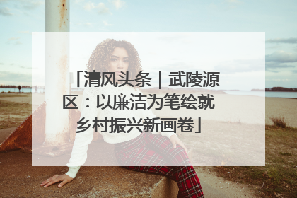 清风头条｜武陵源区：以廉洁为笔绘就乡村振兴新画卷