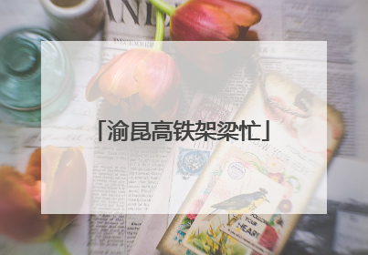 渝昆高铁架梁忙