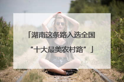 湖南这条路入选全国“十大最美农村路”