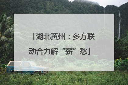 湖北黄州：多方联动合力解“薪”愁