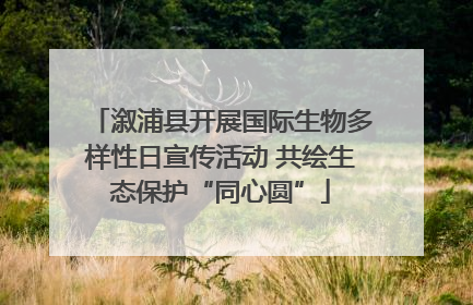 溆浦县开展国际生物多样性日宣传活动 共绘生态保护“同心圆”