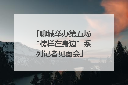聊城举办第五场“榜样在身边”系列记者见面会