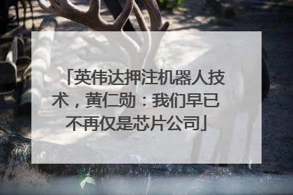 英伟达押注机器人技术，黄仁勋：我们早已不再仅是芯片公司