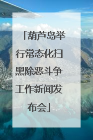 葫芦岛举行常态化扫黑除恶斗争工作新闻发布会
