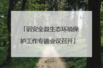 诏安全县生态环境保护工作专题会议召开