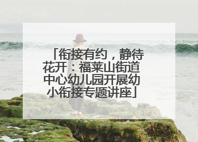 衔接有约，静待花开：福莱山街道中心幼儿园开展幼小衔接专题讲座