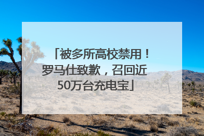 被多所高校禁用！罗马仕致歉，召回近50万台充电宝