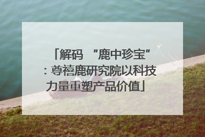 解码 “鹿中珍宝”：尊禧鹿研究院以科技力量重塑产品价值